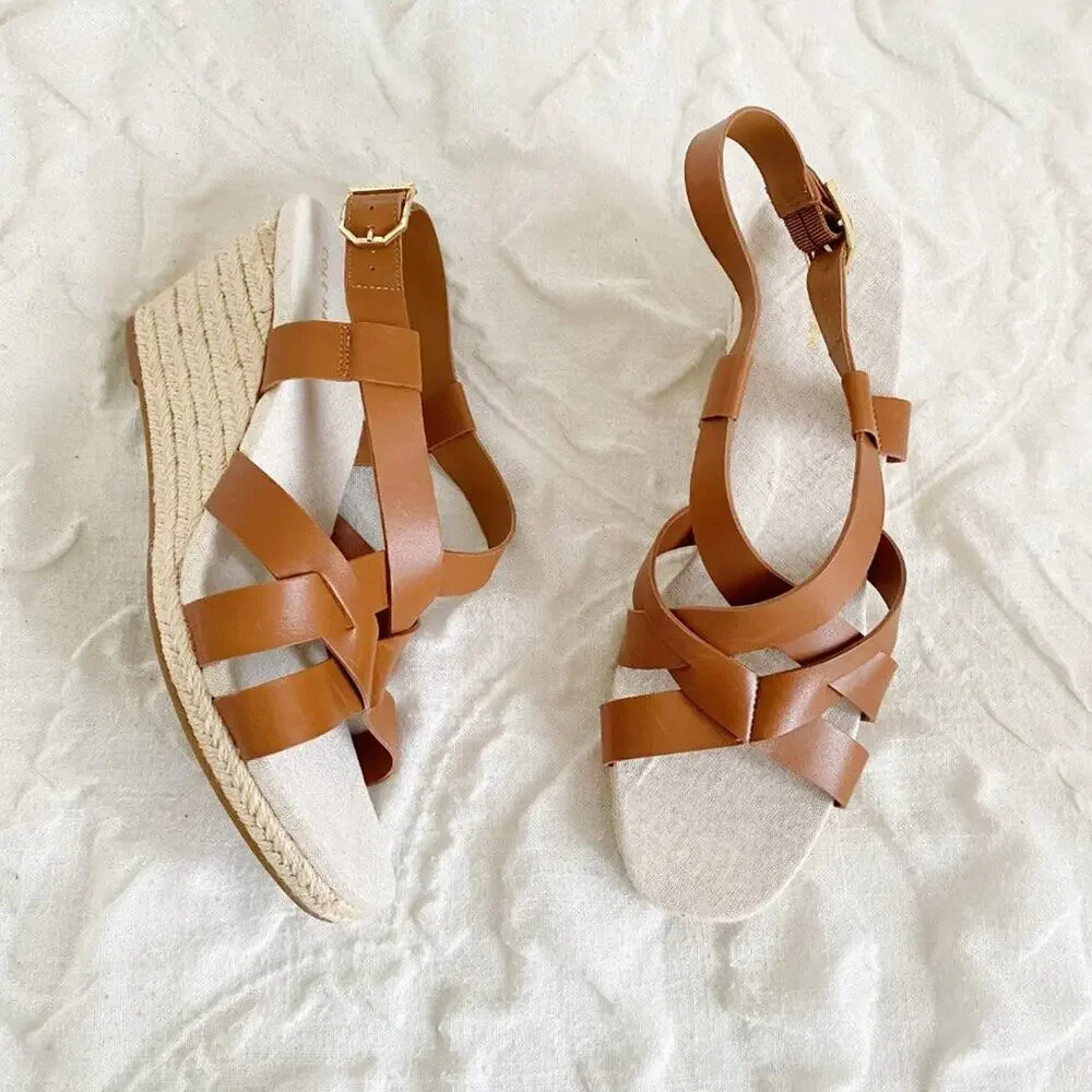 Cole Haan Crystal Wedge Sandald New